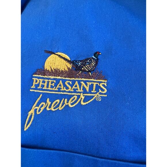 Pheasants Forever XL Dunbrooke men's blue Shirt button-up long-sleeve - Picture 2 of 11